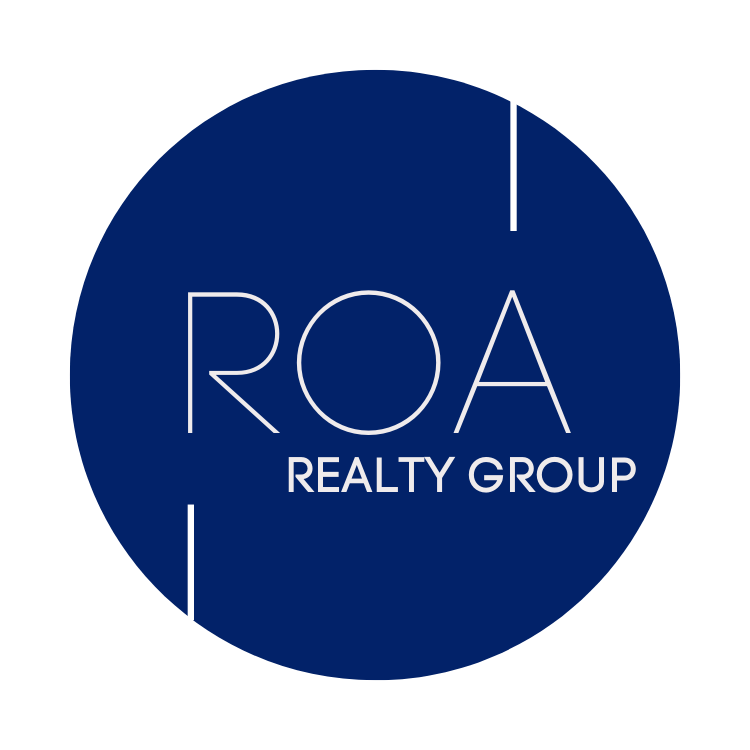 Roa Realty Group Logo- Blue White letters